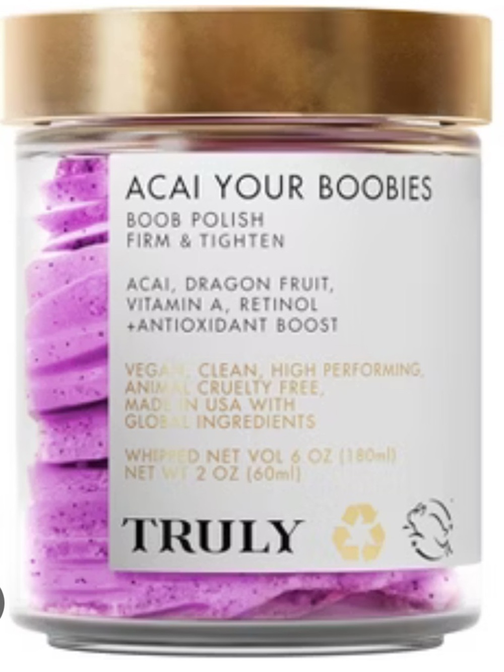 Truly Acai Your Boobies Boob Polish - Acai & Dragon Fruit